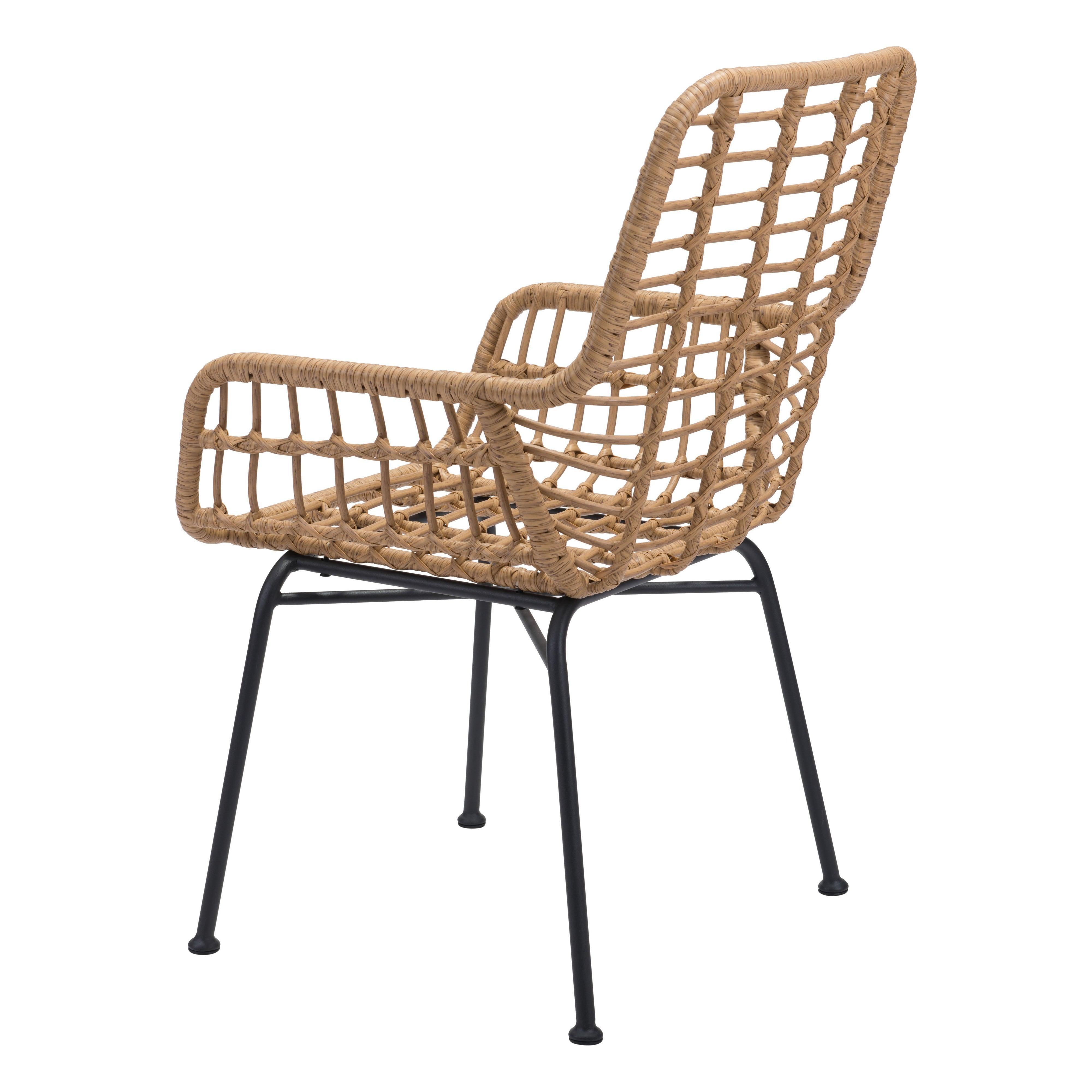 LOOMLAN Outdoor - Lyon Dining Chair (Set of 2) Natural - Outdoor Dining Chairs