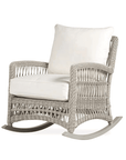 LOOMLAN Outdoor - Mackinac Wicker Outdoor Rocker Lounge Chair With Cushions Lloyd Flanders - Outdoor Lounge Chairs