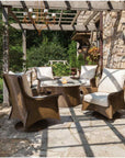 LOOMLAN Outdoor - Mandalay Swivel Rocker Lounge Chair Premium Wicker Furniture - Outdoor Lounge Chairs