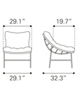 LOOMLAN Outdoor - Merilyn Accent Chair Beige & Natural - Outdoor Accent Chairs