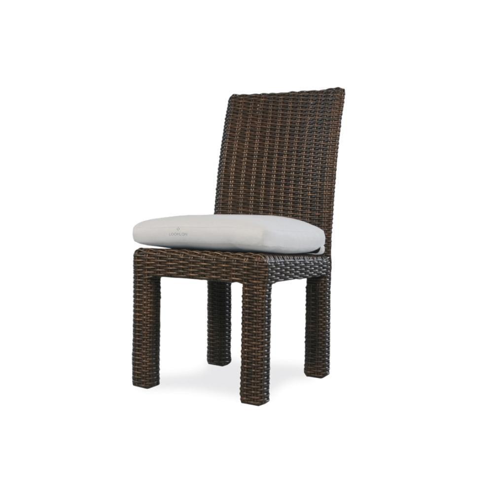 LOOMLAN Outdoor - Mesa Armless Dining Chair Premium Wicker Furniture Lloyd Flanders - Outdoor Dining Chairs
