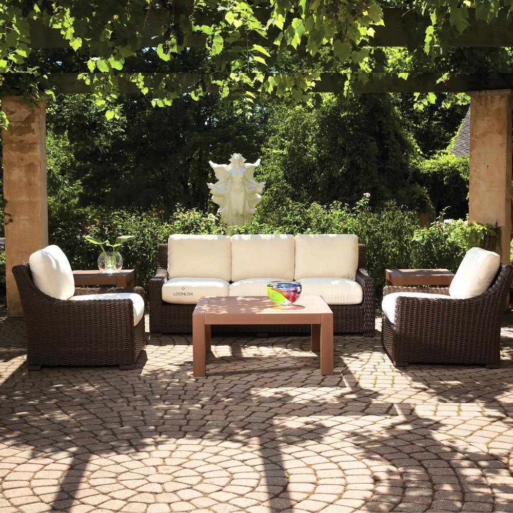 LOOMLAN Outdoor - Mesa Lounge Chair Premium Wicker Furniture Lloyd Flanders - Outdoor Lounge Chairs