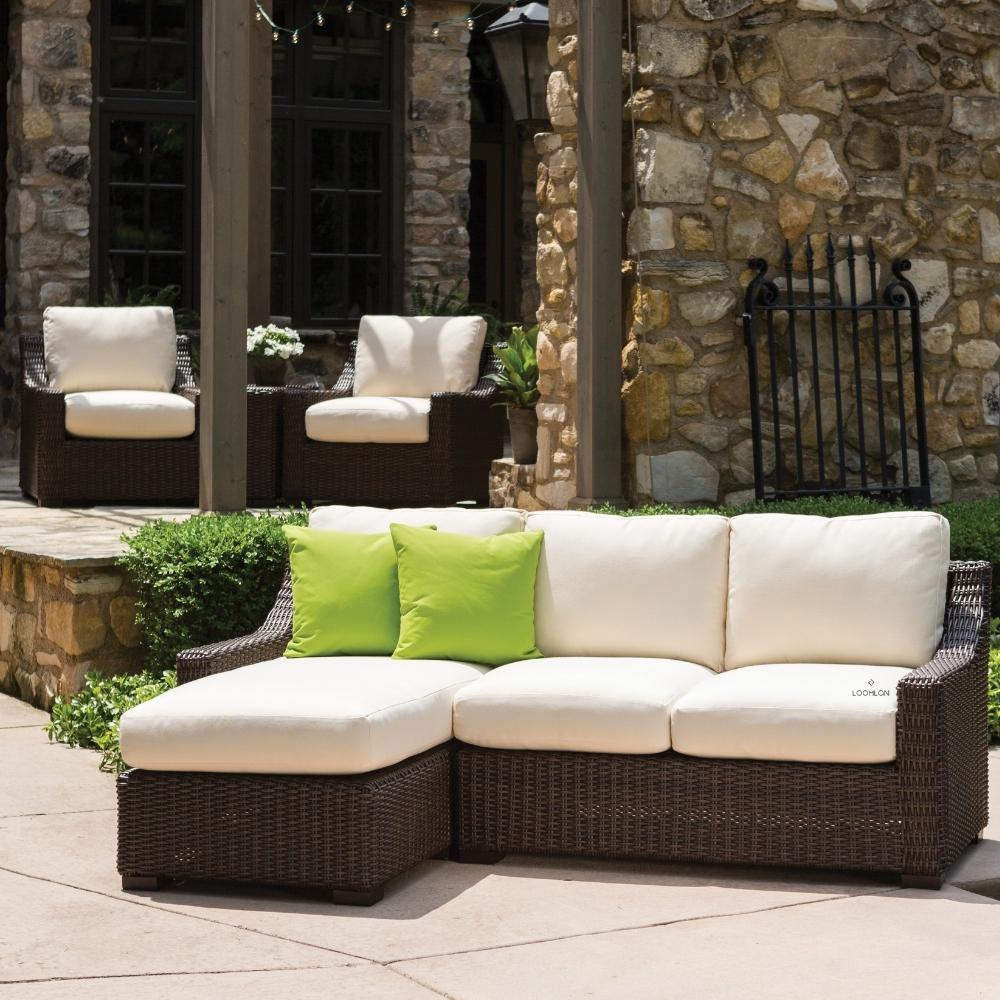 LOOMLAN Outdoor - Mesa Outdoor Replacement Cushions For Right Arm Loveseat - Outdoor Replacement Cushions