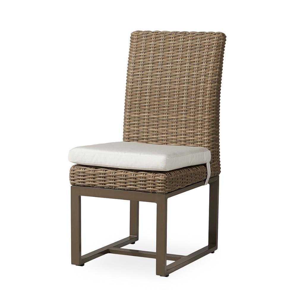 LOOMLAN Outdoor - Milan Armless Dining Chair Premium Wicker Furniture Made In USA - Outdoor Dining Chairs