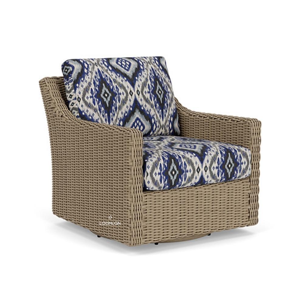 LOOMLAN Outdoor - Milan Outdoor Replacement Cushions For Swivel Glider Lounge Chair - Outdoor Lounge Chairs