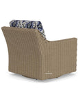 LOOMLAN Outdoor - Milan Swivel Glider Lounge Chair Premium Wicker Furniture Made In USA - Outdoor Lounge Chairs