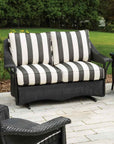 LOOMLAN Outdoor - Nantucket Loveseat Glider Premium Wicker Furniture Lloyd Flanders - Outdoor Sofas & Loveseats