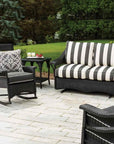 LOOMLAN Outdoor - Nantucket Loveseat Glider Premium Wicker Furniture Lloyd Flanders - Outdoor Sofas & Loveseats