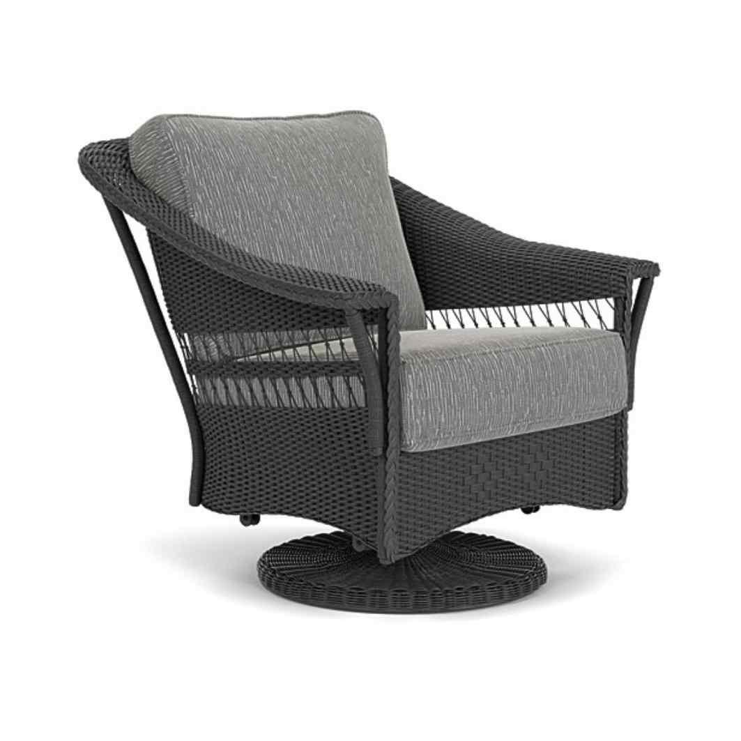 LOOMLAN Outdoor - Nantucket Swivel Glider Lounge Chair Premium Wicker Furniture - Outdoor Lounge Chairs