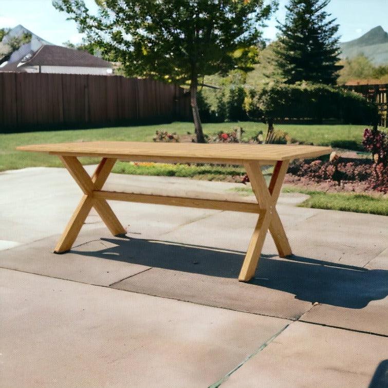LOOMLAN Outdoor - Oakville Rectangular Outdoor Teak Dining Table - Outdoor Dining Tables