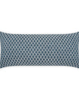 LOOMLAN Outdoor - Outdoor Ambree Lumbar Pillow - Indigo - Outdoor Pillows