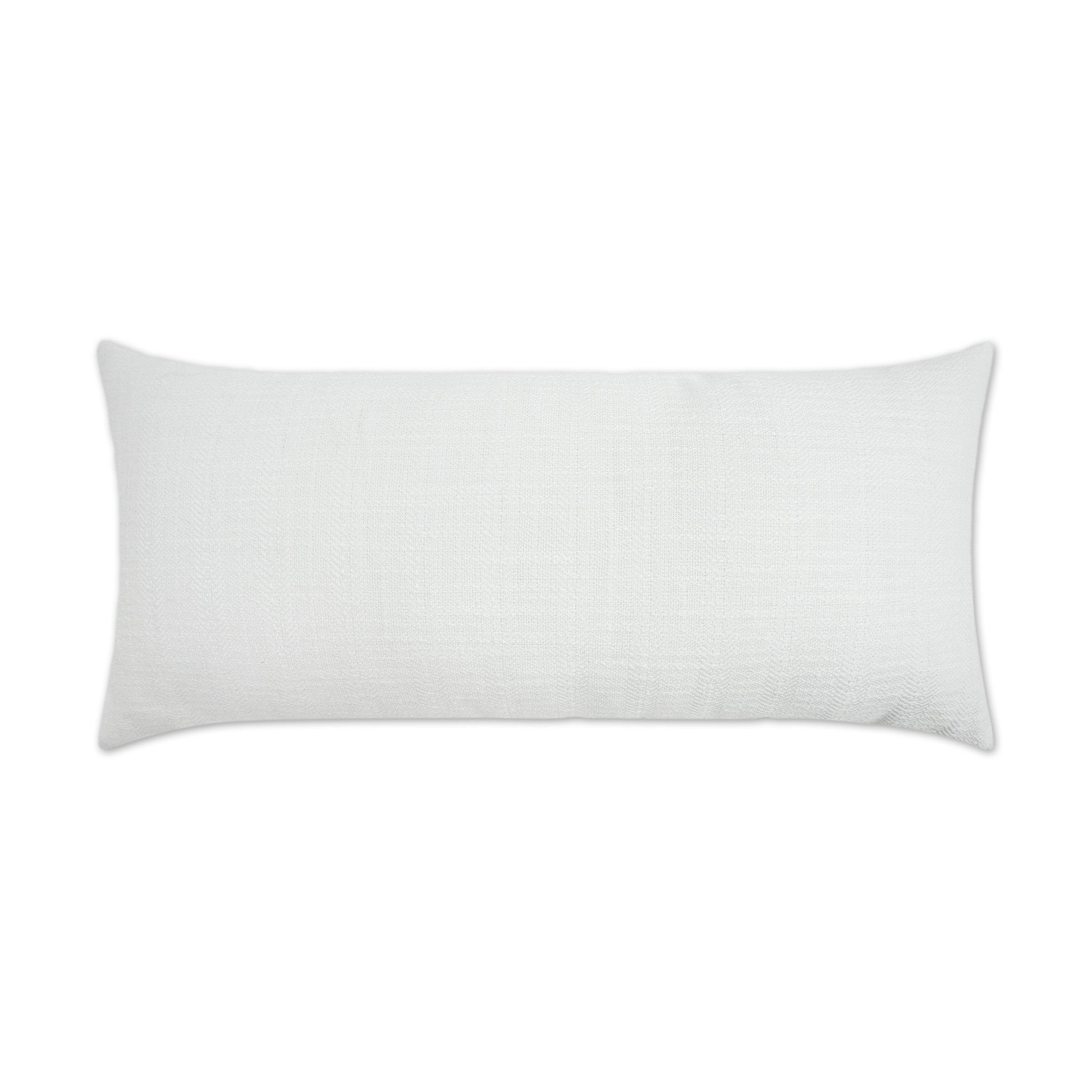 LOOMLAN Outdoor - Outdoor Ashmolton Lumbar Pillow - White - Outdoor Pillows