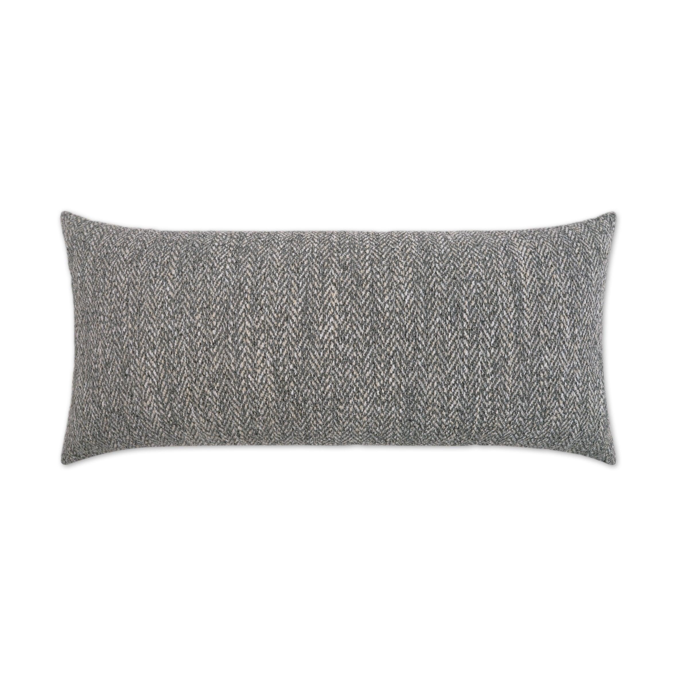 LOOMLAN Outdoor - Outdoor Stratford Lumbar Pillow - Grey - Outdoor Pillows