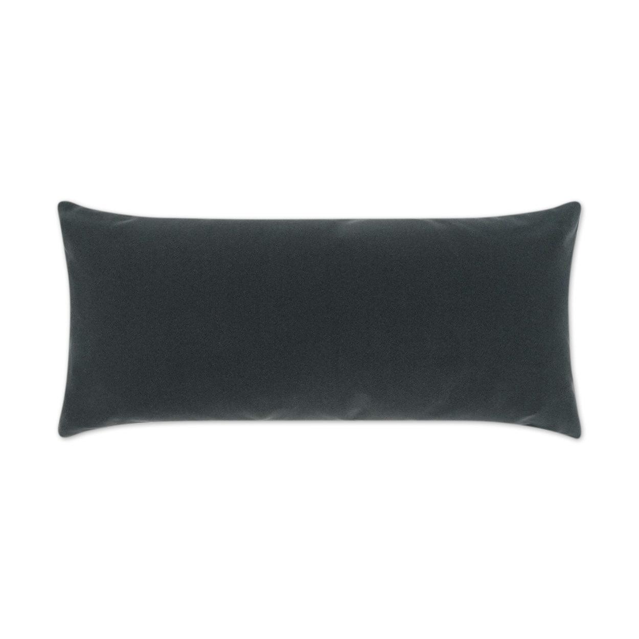 LOOMLAN Outdoor - Outdoor Sundance Duo Lumbar Pillow - Charcoal - Outdoor Pillows