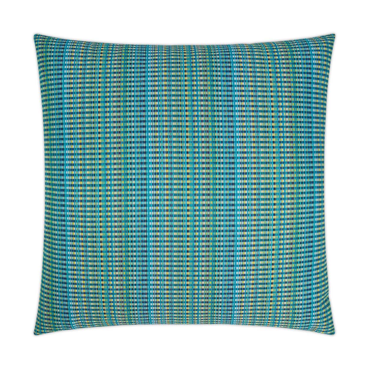 LOOMLAN Outdoor - Outdoor Sunrun Pillow - Blue - Outdoor Pillows