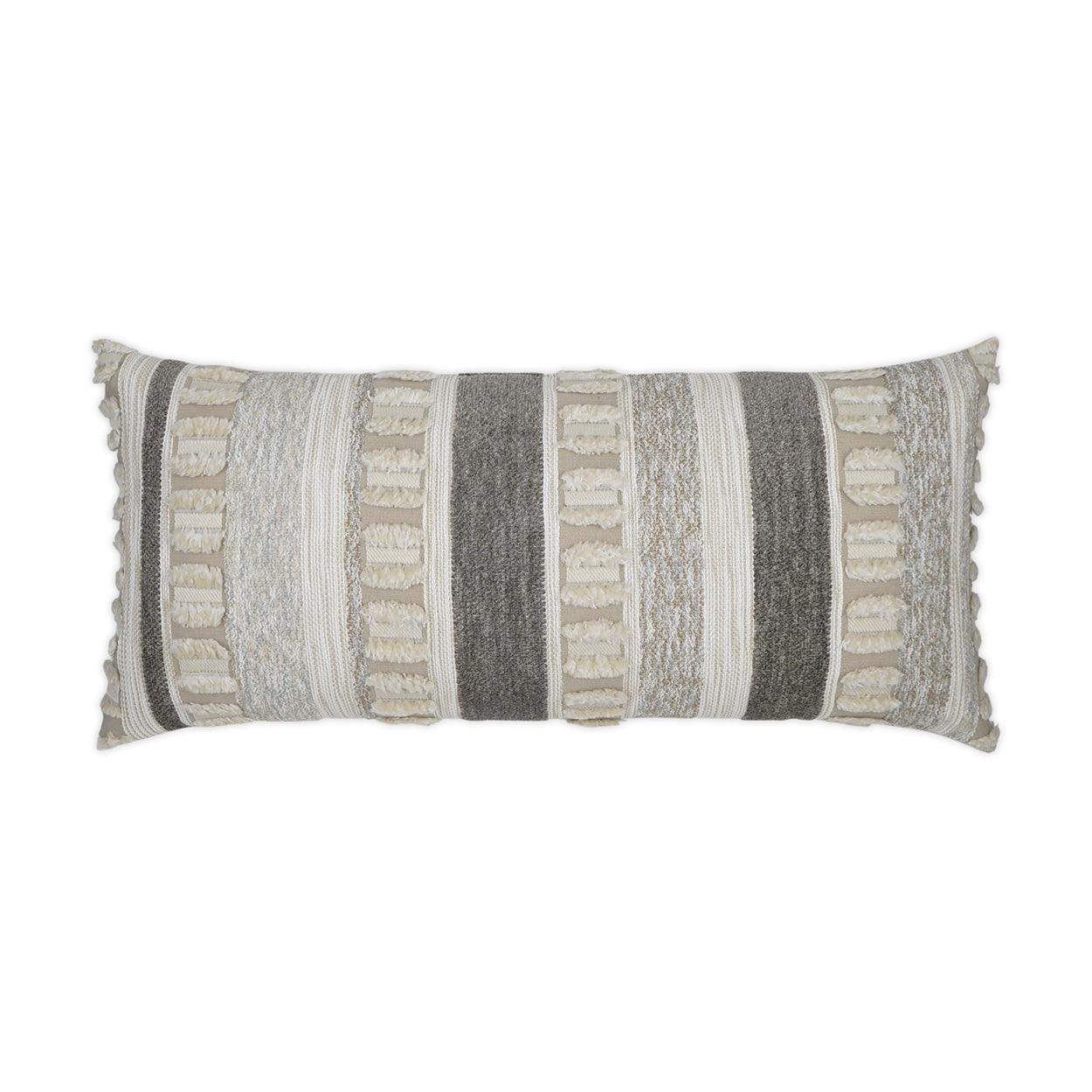 LOOMLAN Outdoor - Outdoor Teton Lumbar Pillow - Linen - Outdoor Pillows