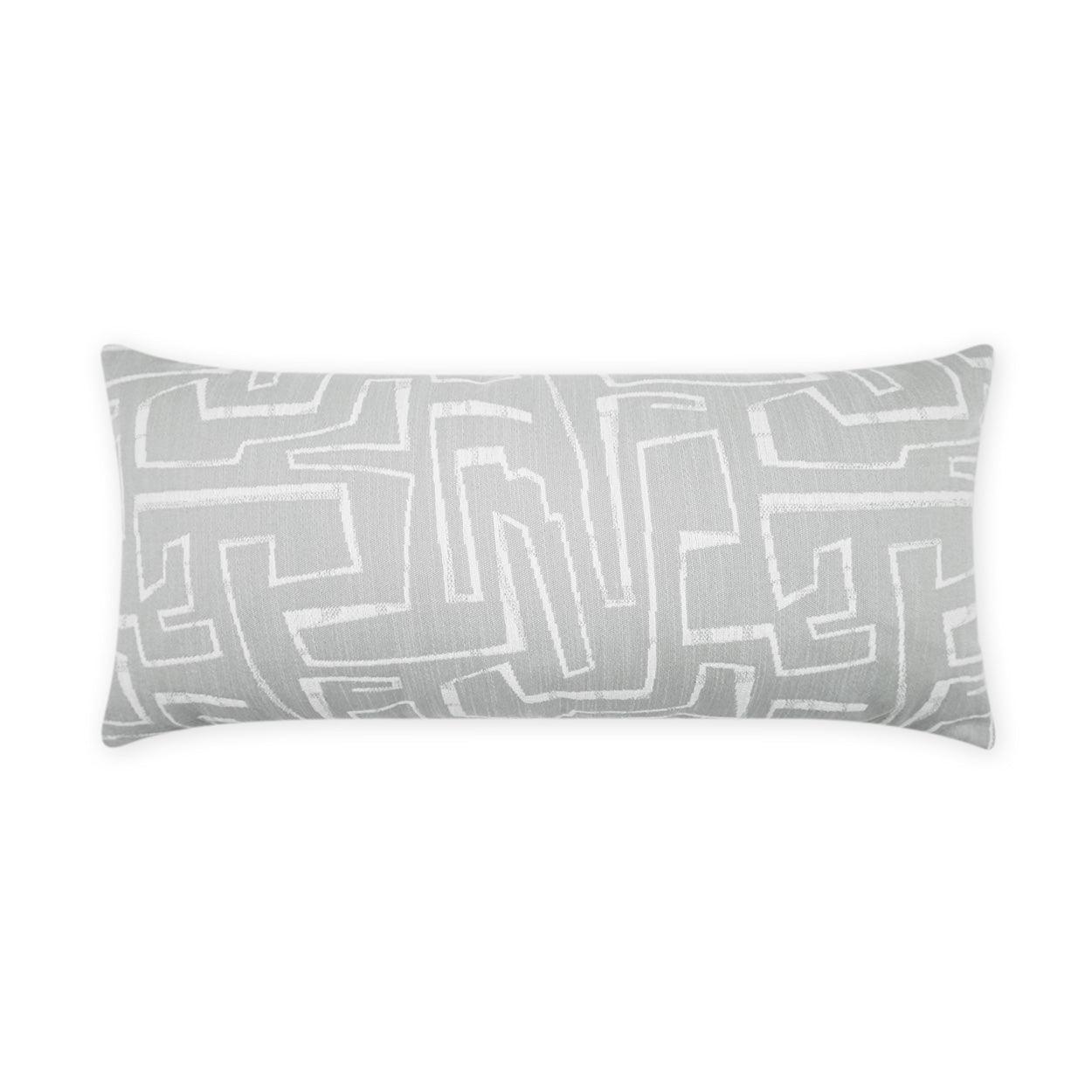 LOOMLAN Outdoor - Outdoor Theon Lumbar Pillow - Grey - Outdoor Pillows