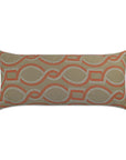 LOOMLAN Outdoor - Outdoor Twist Lumbar Pillow - Orange - Outdoor Pillows