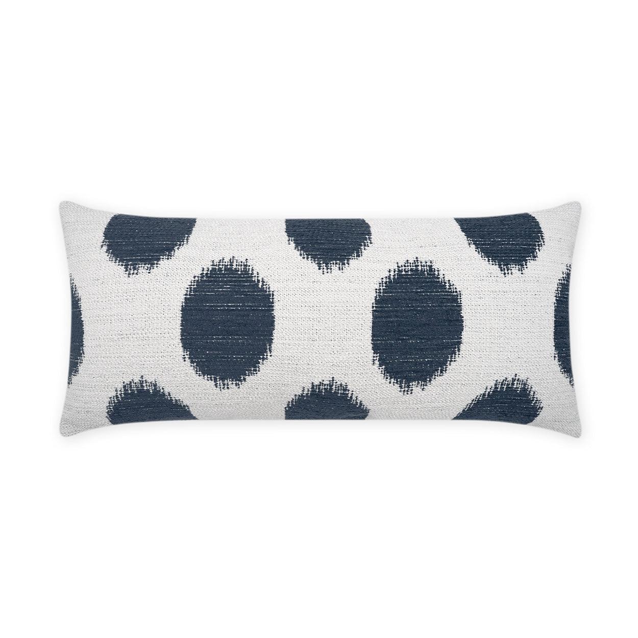 LOOMLAN Outdoor - Outdoor Vianella Lumbar Pillow - Indigo - Outdoor Pillows