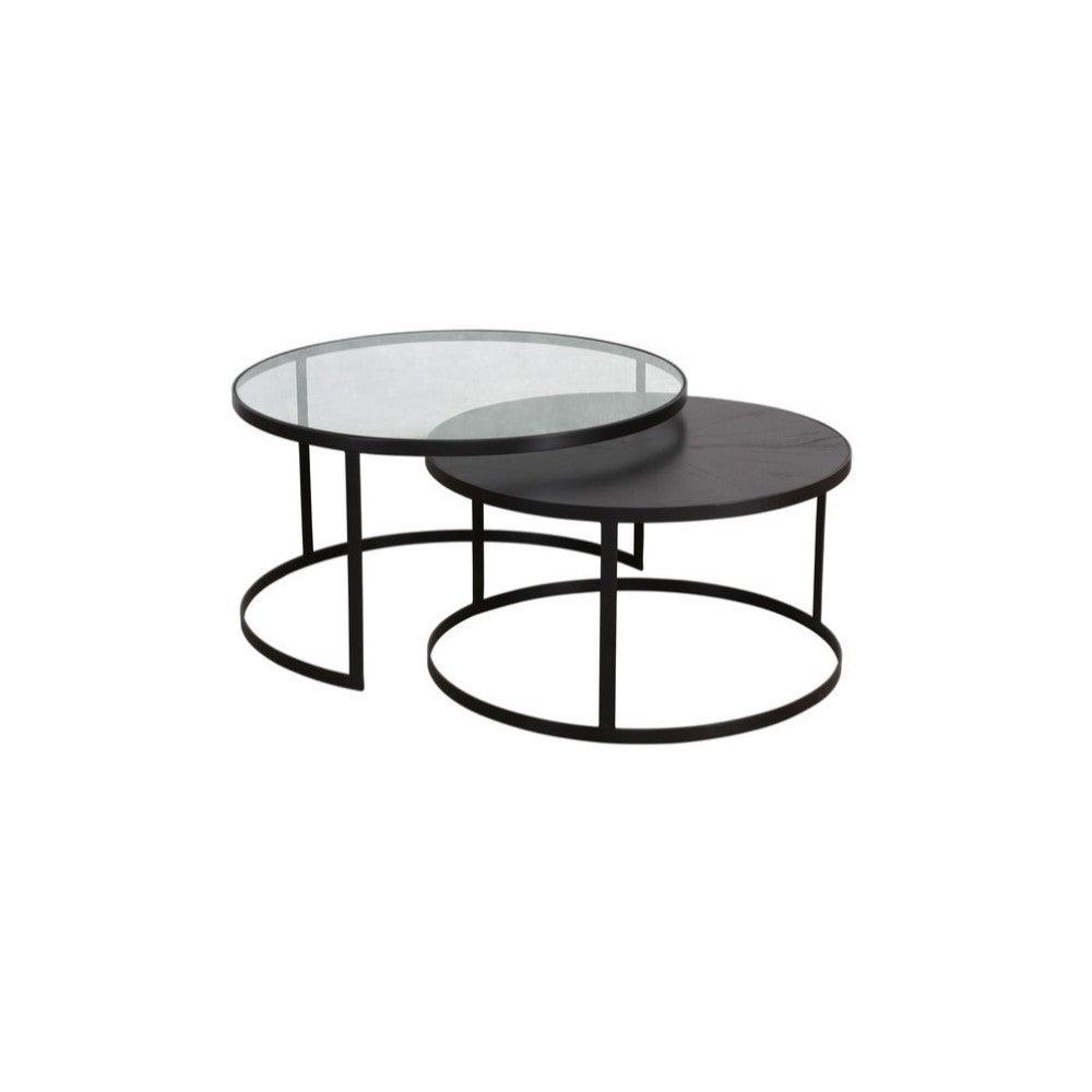 LOOMLAN Outdoor - Pierre S/2 Coffee Table Black - Outdoor Coffee Tables
