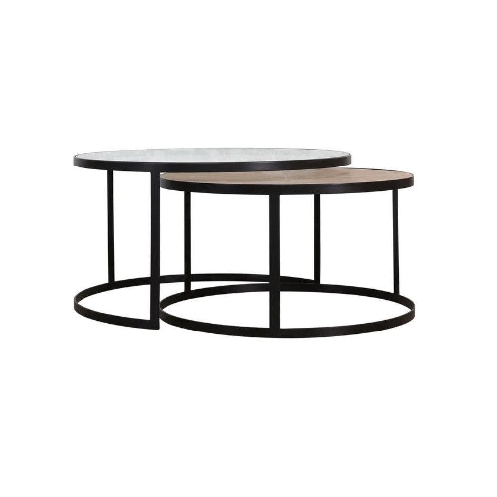 LOOMLAN Outdoor - Pierre S/2 Coffee Table Natural - Outdoor Coffee Tables