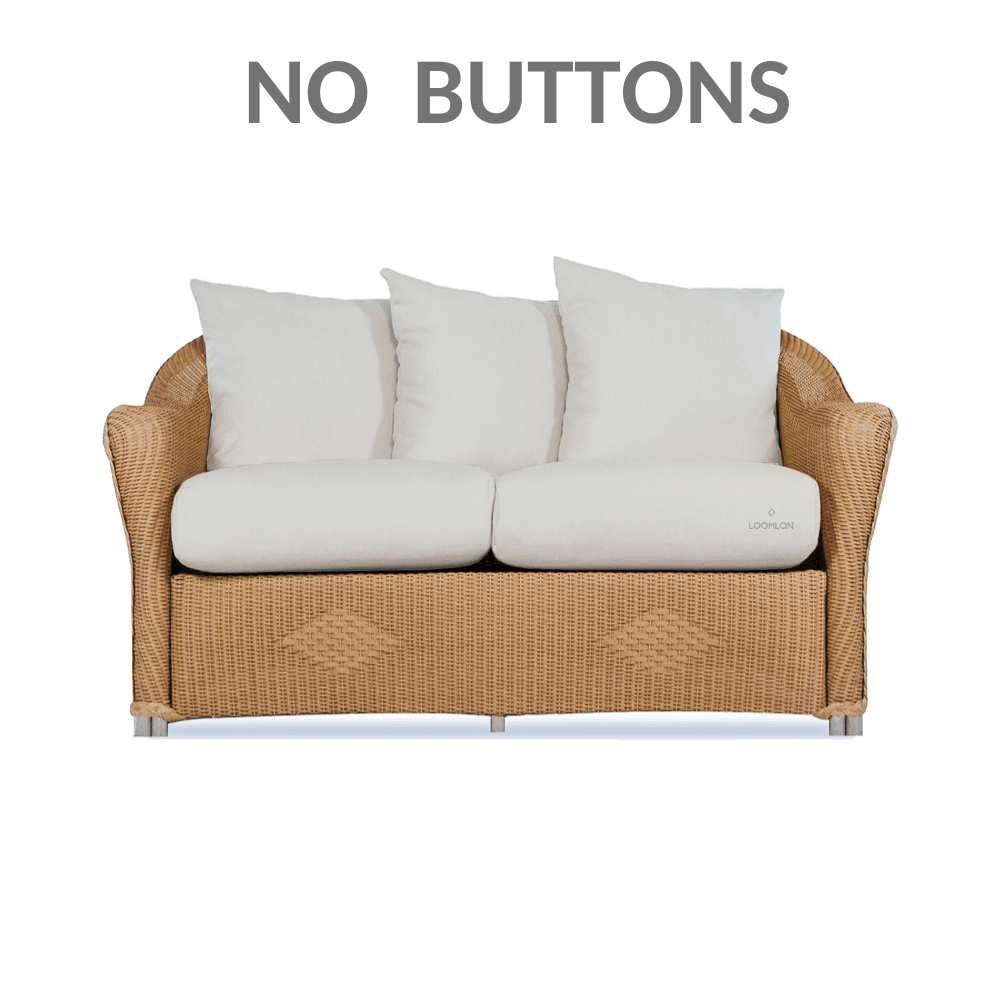 LOOMLAN Outdoor - Reflections Outdoor Replacement Cushions for Loveseat Lloyd Flanders - Outdoor Replacement Cushions