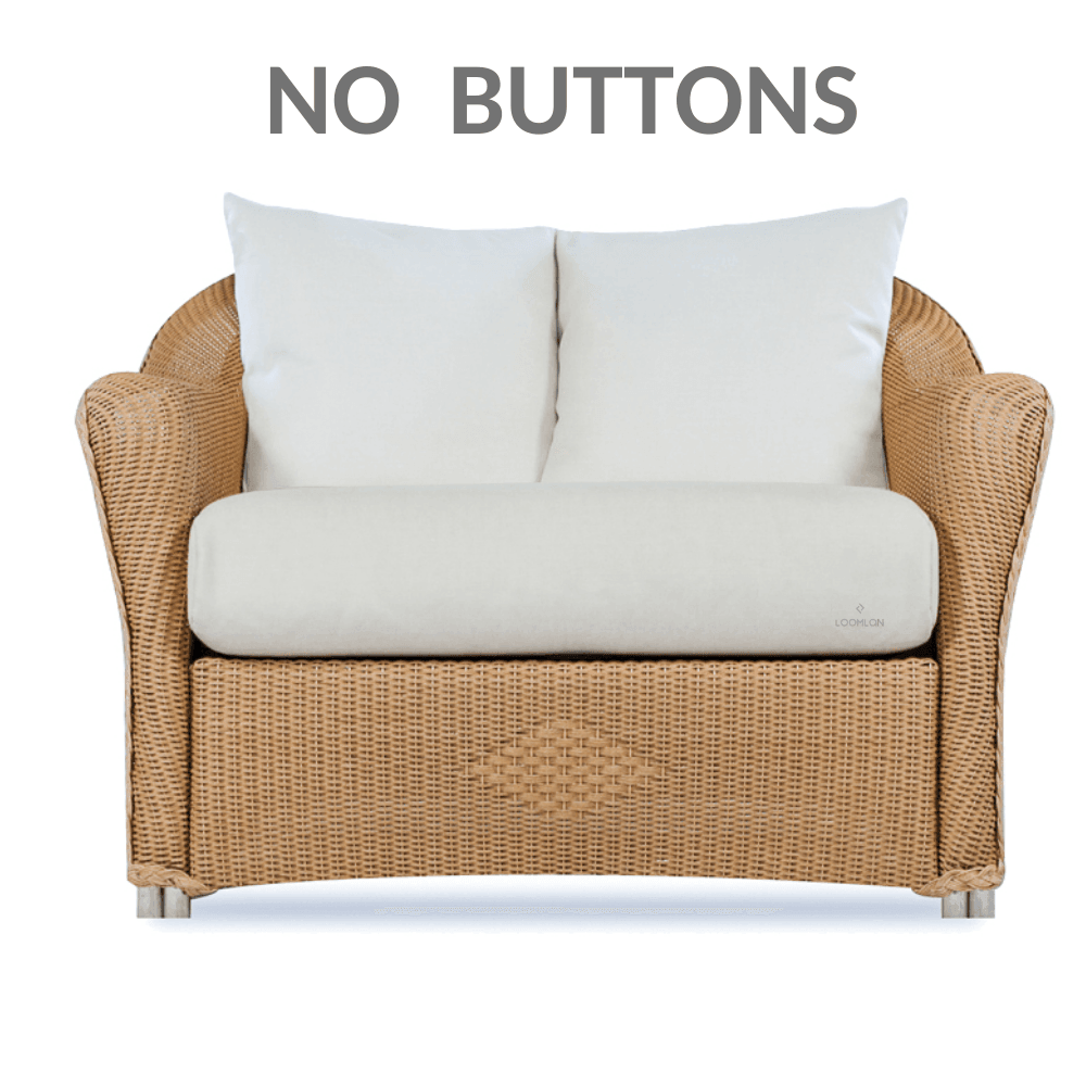 LOOMLAN Outdoor - Reflections Replacement Cushions for Chair &amp; Half Lloyd Flanders - Outdoor Replacement Cushions