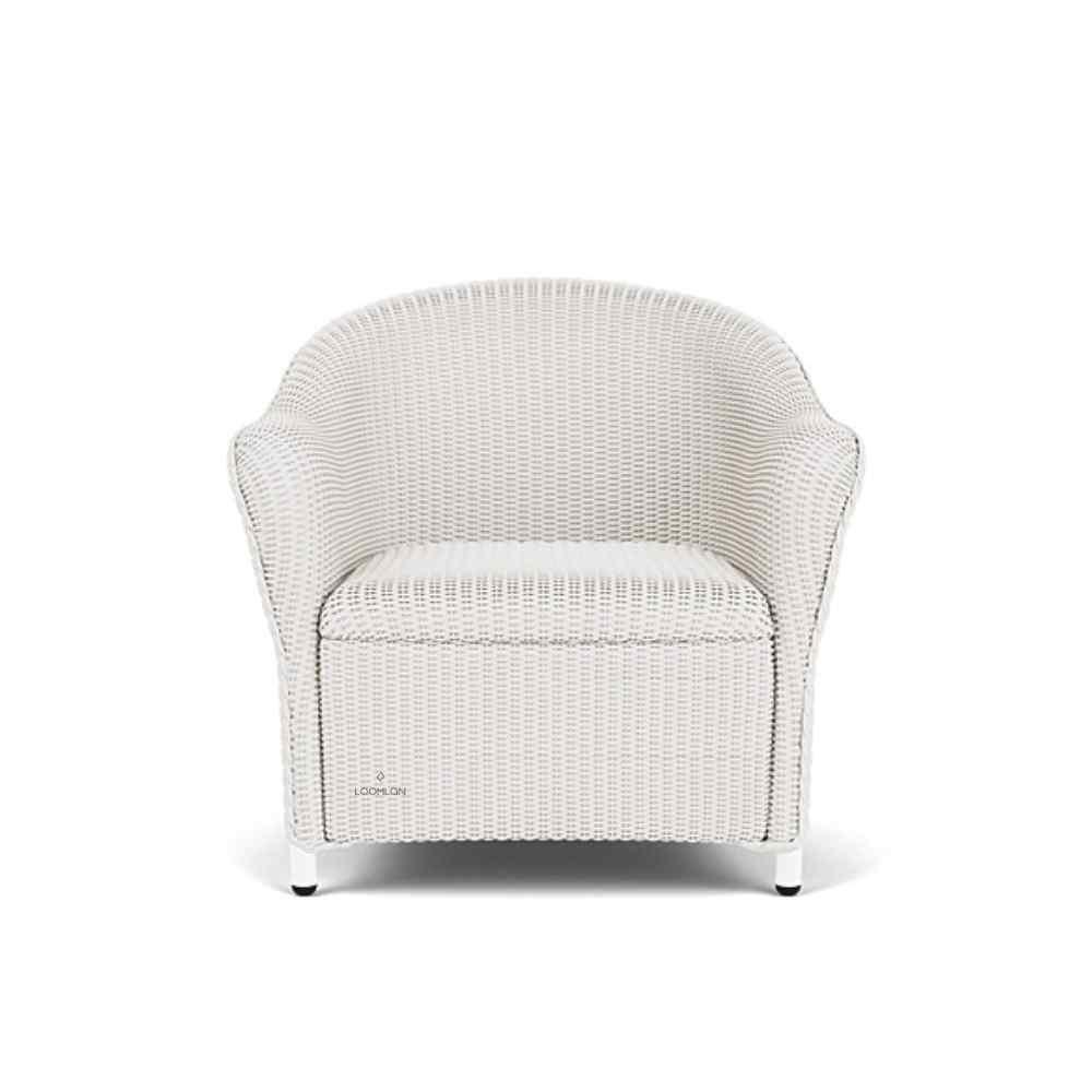 LOOMLAN Outdoor - Reflections Wicker Lounge Chair With Padded Seat Lloyd Flanders - Outdoor Lounge Chairs