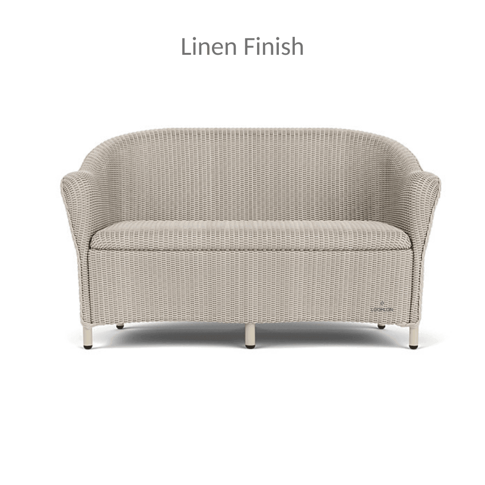 LOOMLAN Outdoor - Reflections Wicker Loveseat With Padded Seat Lloyd Flanders - Outdoor Sofas & Loveseats