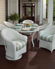 LOOMLAN Outdoor - Reflections Wicker Patio Dining Table Set With Armchairs Set for 6 - Outdoor Dining Sets