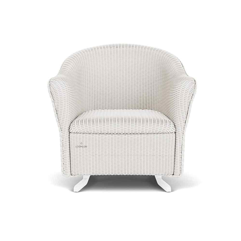LOOMLAN Outdoor - Reflections Wicker Spring Rocker with Padded Seat Lloyd Flanders - Outdoor Lounge Chairs