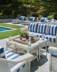 LOOMLAN Outdoor - Replacement Cushions for Nantucket Sofa Premium Wicker Furniture - Outdoor Replacement Cushions