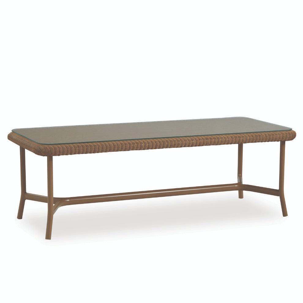 LOOMLAN Outdoor - Solstice Outdoor Rectangle Coffee Table Patio Furniture Lloyd Flanders - Outdoor Side Tables