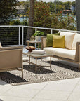 LOOMLAN Outdoor - Solstice Outdoor Square Side Table Patio Furniture Lloyd Flanders - Outdoor Coffee Tables