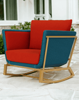 LOOMLAN Outdoor - Solstice Outdoor Wicker Lounge Rocker Chair Patio Furniture - Outdoor Lounge Chairs