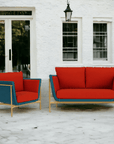 LOOMLAN Outdoor - Solstice Outdoor Wicker Loveseat Deep Seating Patio Furniture - Outdoor Sofas & Loveseats