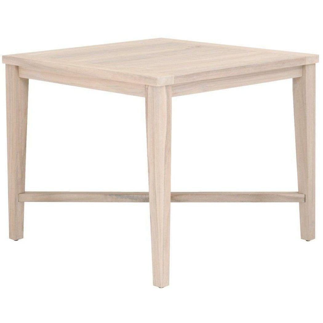 LOOMLAN Outdoor - Square Carmel Outdoor 42" Square Counter Table Gray Teak - Outdoor Counter Tables