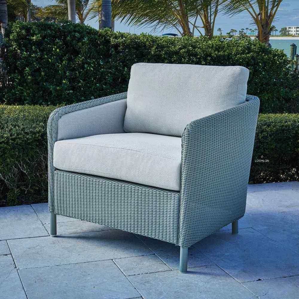 LOOMLAN Outdoor - Visions Lounge Chair Premium Wicker Furniture Lloyd Flanders - Outdoor Lounge Chairs