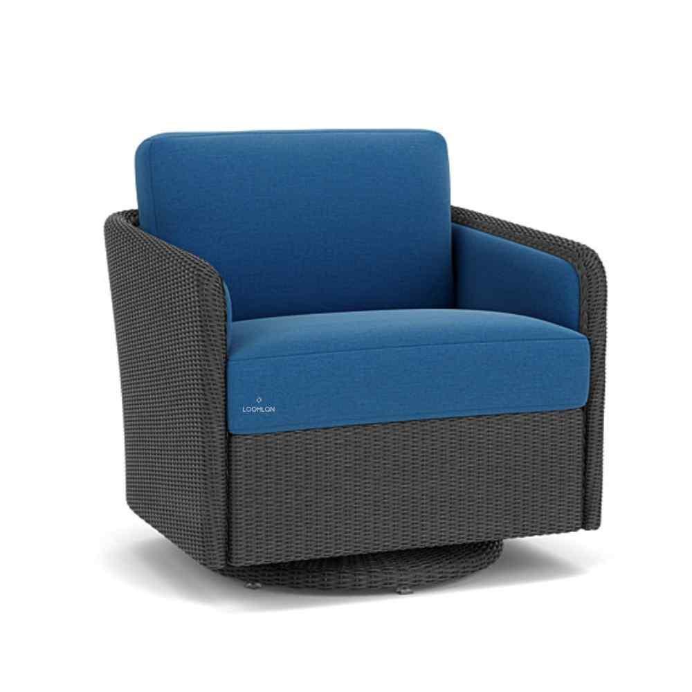 LOOMLAN Outdoor - Visions Swivel Glider Lounge Chair Premium Wicker Furniture - Outdoor Lounge Chairs