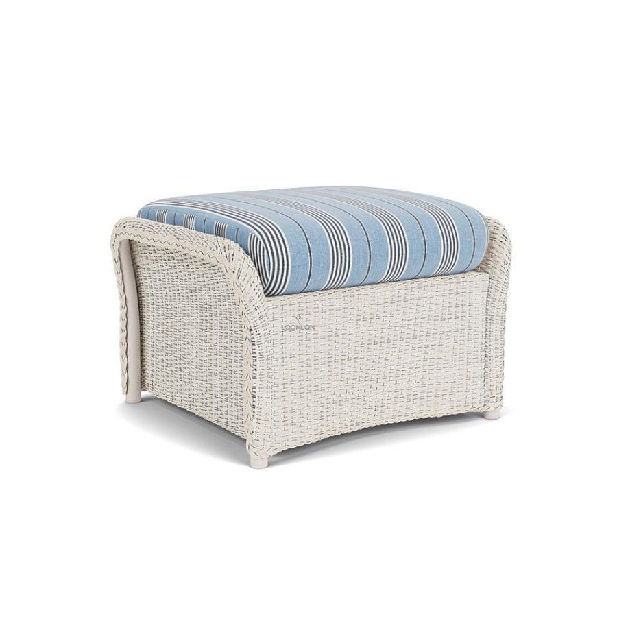 LOOMLAN Outdoor - Weekend Retreat Outdoor Replacement Cushions For Ottoman Lloyd Flanders - Outdoor Replacement Cushions