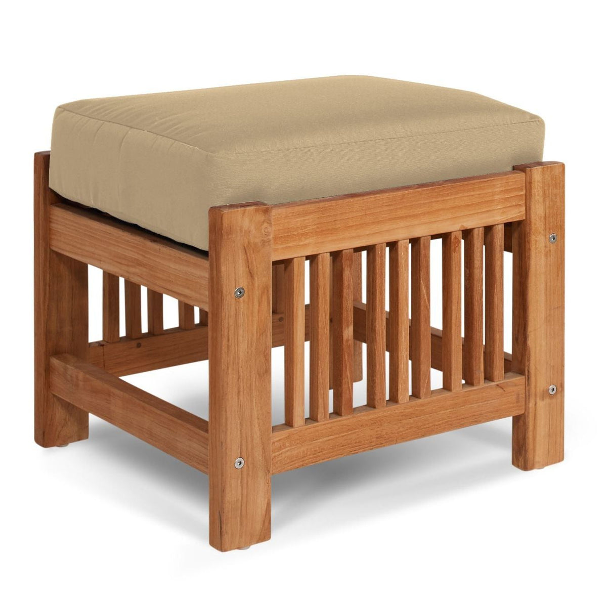 Summer Teak Outdoor Ottoman Sunbrella Cushions -- view 16