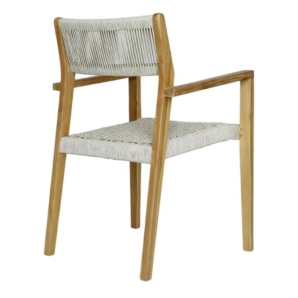 Quinn Wooden Patio Dining Arm Chair - view 7
