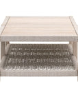 Wrap Wooden Rectangular Outdoor Coffee Table - view 6