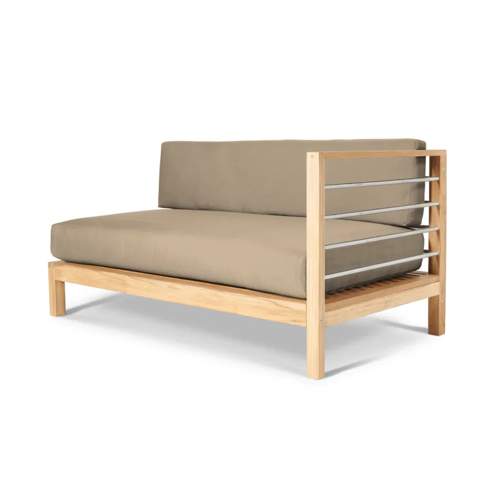 SoHo Teak Patio Sectional Sofa with Sunbrella Cushion -- view 25