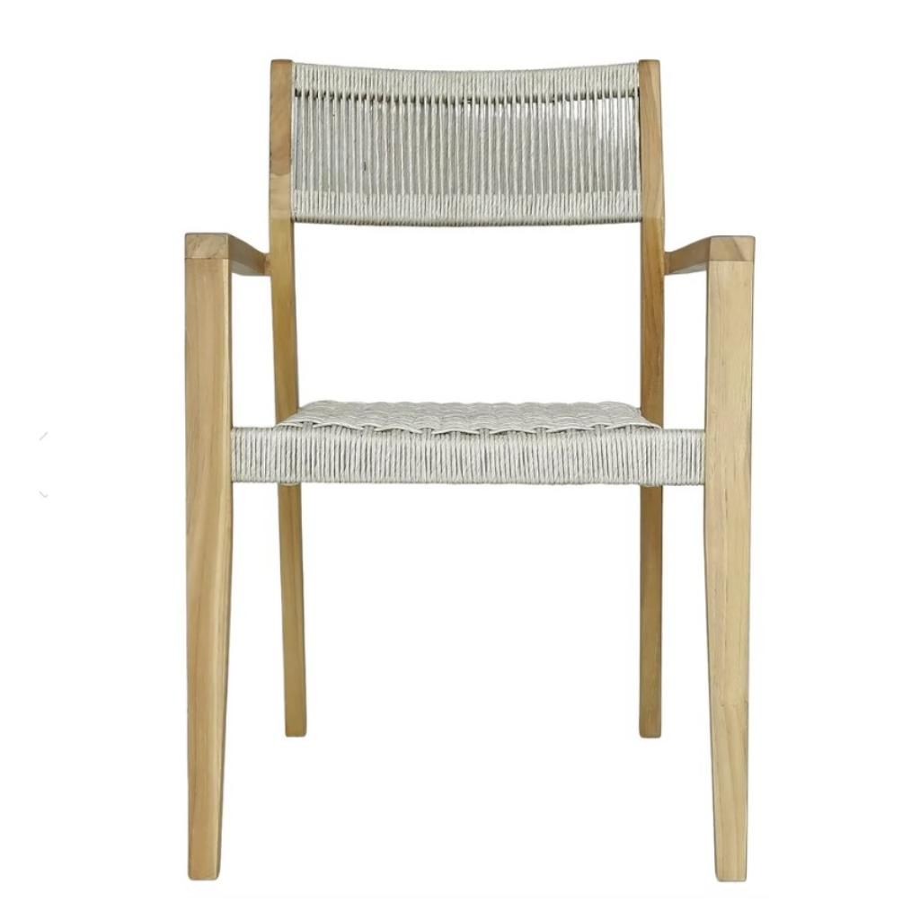 Quinn Wooden Patio Dining Arm Chair - view 4