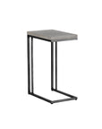 Sawyer Steel Framed Concrete Outdoor Rectangular End Table