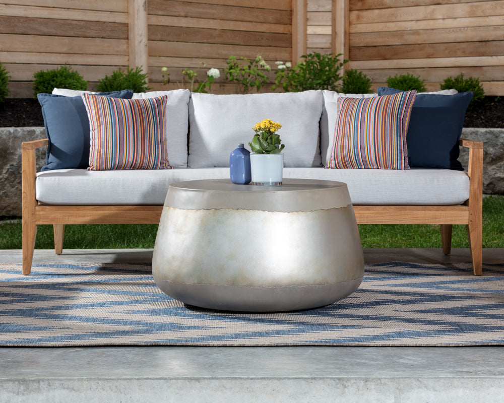 Aries Concrete Outdoor Round Coffee Table