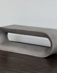 Capsule Concrete Outdoor Backless Bench