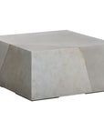 Kyson Coffee Table Silver Modern Concrete Design