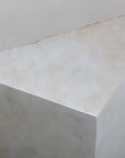 Kyson Coffee Table Silver Modern Concrete Design